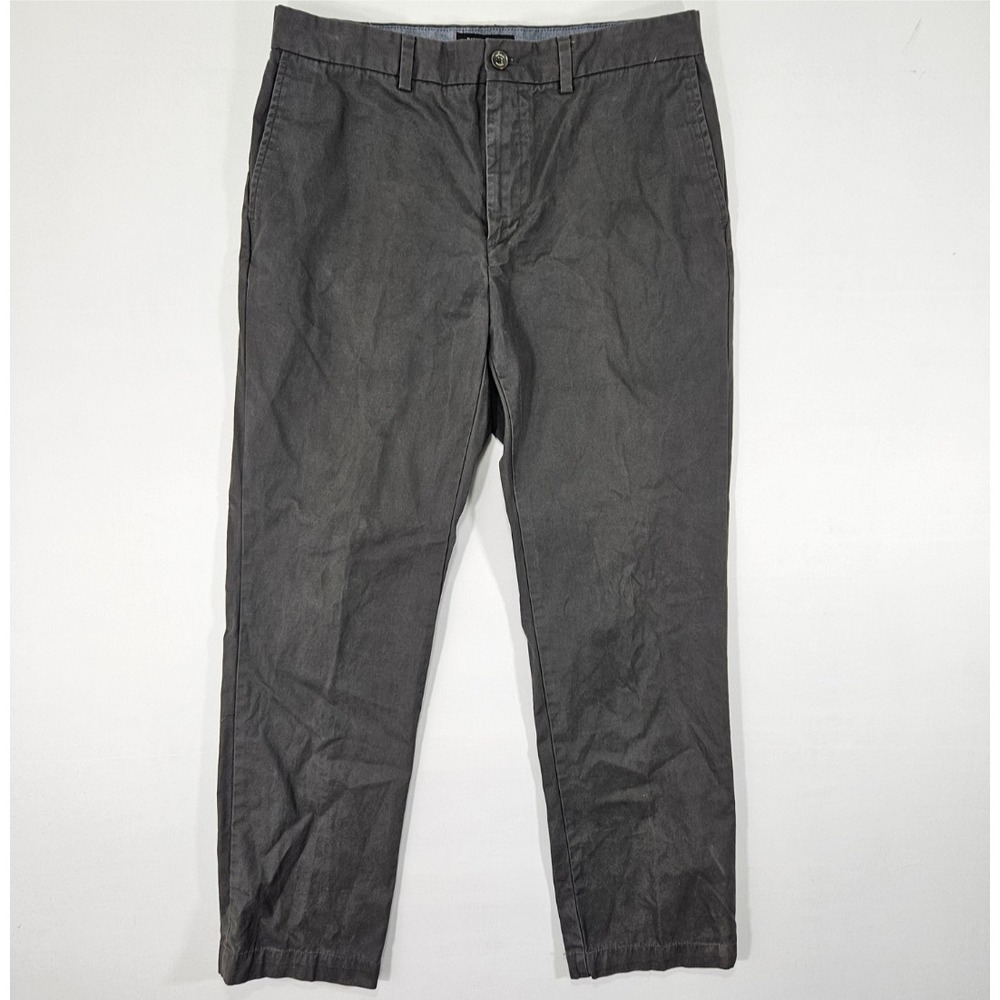 Banana Republic Men's Chino Pants EMERSON Gray Cotton Size 34x32